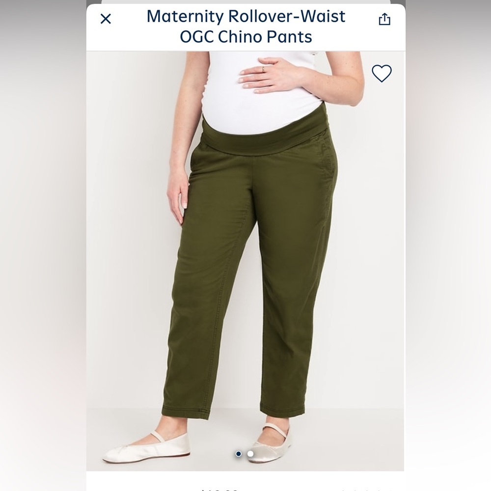 Old Navy Maternity Straight-Leg Pull-On Pants